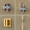 2 x Kalium Bathroom Wall Sconces Set of Two, 21 Inch Modern Vanity Lights with Frosted Glass Shade, Bathrooms Vanity Lighting Fixtures for Mirror Bedroom Living Room Hallway (Gold)