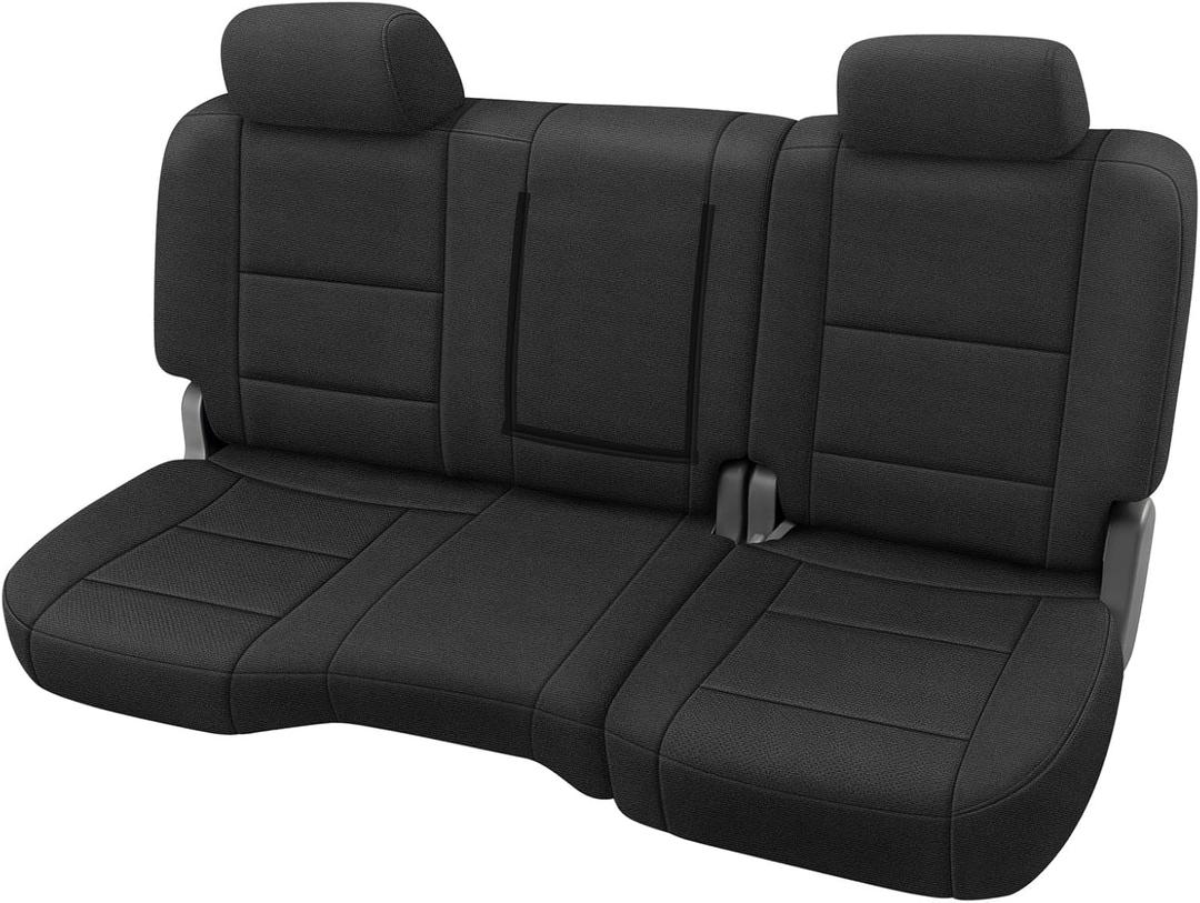 SAPUBK Rear Seat Covers Sets Replace for 2014-2018 Chevy Silverado/GMC Sierra 1500, Premium Neoprene with Composite Soft Foam Lining Breathable Seat Cover Cushion