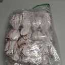 Maysing 20 Pcs Christmas Velvet Poinsettia Flowers Ornaments 6.3Inch Glitter Artificial Magnolia Flower Christmas Tree Ornament with Stem for Xmas Tree Decorations Wedding Decor Supplies(Pink)