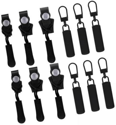 2X 12x Zipper Repair Kit, Metal Detachable for Backpack Garment DIY Wallet