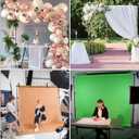 HYJ-INC Pipe and Drape Photography Backdrop Stand Kit Adjustable Photo Background Stand 10ft x 6.5ft with Metal Base for Parties Weddings Birthday Party Events Photo Booth