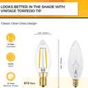 Hizashi Candelabra LED Light Bulbs 25W, Dimmable Chandelier Lights, 90+ CRI, 200LM, Soft Warm White 2700K, E12 Base, B10 Candle Bulbs, UL Listed, 6 Pack