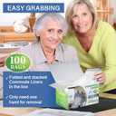 Commode Liners - 100 Strong Portable Commode Toilet Bags - Easy to Use Bedside Commode Liners - Bedside Toilet Potty Liners that Support Dignity of Seniors - No Buckets to Wash - NO Absorbent Pad