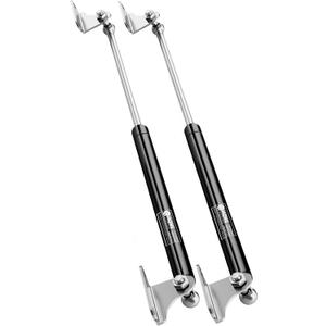 28 Inch 300Lbs 1334N Gas Struts for Heavy Lid, RV Bed Heavy-Duty Underbed Storage Box Floor Hatch Trailer Trap Door Truck Tonneau Cover, DIY Gas Lift Shocks Kit with L Mount Brackets, 2 Pcs by IAQWE