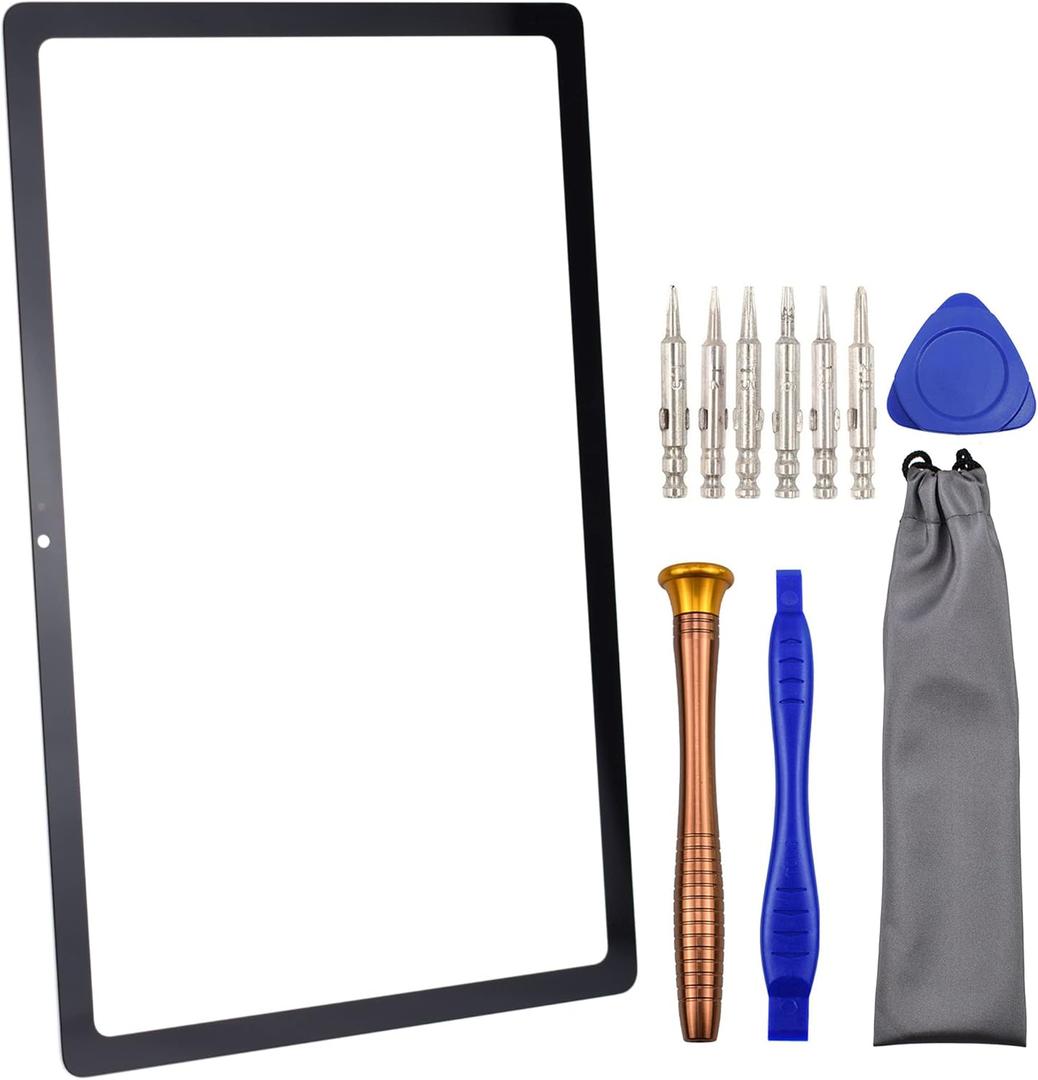 Tablet Front Glass Screen Replacement with OCA Adhesive for Samsung Galaxy Tab A7 10.4 (2020) SM-T500(Wi-Fi) Black 10.4"