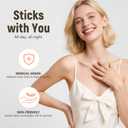2 x Nipple Covers for Women 2 Pairs - Reusable Silicone Sticky Nipple Covers No Show, Adhesive Pasties with Travel Case