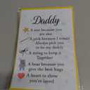 MTDXSJZB Cute Father's Day for Dad Daddy Father Stepdad, Lovely Fathers Day Card from Son Daughter Kids Children, Ideal Fathers Day Gift for Daddy Him, Birthday Card from Son Daughter Kids, Set of 3