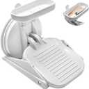 Shower Foot Rest, Pletpet Shower Ledge for Shaving Legs Withe Foldable Shower Step Pedal with Upgrade Industrial Suction Cup White Suction Cup Foot Rest for Shower Spa