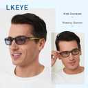 LKEYE Sport Reading Glasses Men Photochromic Lens Blue Light Blocking Computer Reader Wide Style Spring Hinge Eyeglass LK6082