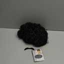 VGbeaty Adult Men Short Curly Black Rocker Wig With Mustache California Halloween Cosplay Anime Costume Wig