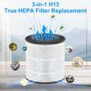 Tailulu 2 Packs D09 Air Purifier Replacement Filter, 3-in-1 True H13 True HEPA Air Cleaner Purifier for Home Large Room Up to 1680 Sq Ft