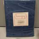 Rectangle Table Cloth Linen Farmhouse Stainproof Waterproof Washable Polyester Oblong Rectangular Fabric Table Cover for Kitchen Dining Dinner (Navy Blue01, 84" x 60" (Rectangular))