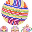 HELLO PAPAYA Sensory Fidget Toys for Kids Adults, with 24Strings Sensory Activity Ball for Autism ADHD Calming Focus Stress Relief Anxiety,Travel-Friendly Toys with Portable Storage Bag