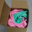 Actvty 4 Pack Easter Chocolate Molds, Bunny Half Egg Shaped Non-stick Silicone Molds for DIY Chocolate Candy Muffin Handmade Soap Cake Decoration