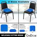 CanDo Sitting Wedge Active Seat Wobble Cushion for Posture, Back Pain, Restlessness, Stress Relief and Anxiety, Child Size, 10" x 10"