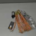 5 Pack 1000LED Plug in Starburst Sphere Lights,Firework Light 8 Modes Dimmable Remote Control Waterproof Hanging Copper Wire Fairy Light for Patio Party Tent Christmas (Warm White)