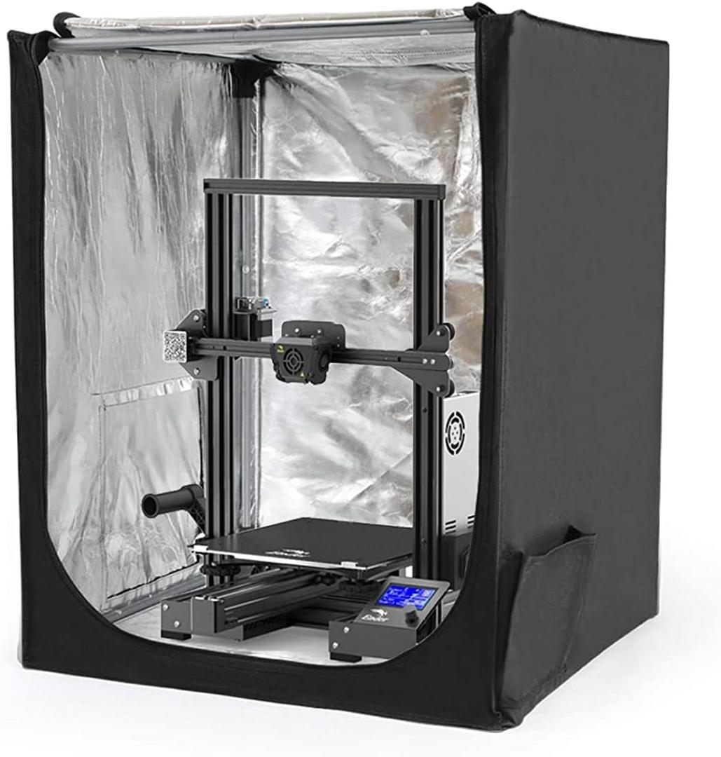 Official Creality Fireproof and Dustproof 3D Printer Enclosure Constant Temperature Protective Cover Room for Ender5/5 pro/5 Plus,CR-10/10S/10S PRO/10MINI,29.5 * 27.5 * 35.4- Large