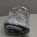 USB Heated Blanket 50"x60" Large Heating Throw Electric 5v Powered with Timer Function and Temperature Controller for Car Winter Travel Home Office Camping(Gray and White,Solid Color)