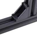 2 x Zeberoxyz 20PCS 2028 Corner Bracket Black Right Angle 20Series 2 Hole Aluminum Brackets for Slot 6mm Aluminum Extrusion Profile Accessories (20pcs Black)