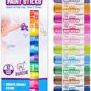 Tub Works Bath Paint Sticks Bath Toy, 12 Count | Nontoxic, Washable Bathtub Paint for Kids & Toddlers | Twistable Sticks Draw Smoothly on Tub Walls | Smooth, Vibrant Alternative to Bath Crayons