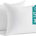 Oubonun 12 x 16 Throw Pillow Inserts - Soft, Plush & Decorative Down Alternative Pillows for Couch Sofa Bed, Machine Washable - White, Pack of 2