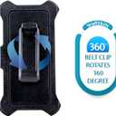 2 x WallSkiN 2 Pack Replacement Belt Clip Holster for Apple iPhone 11 Pro Max OtterBox Defender Series Case | Clip for Belt Holder (Case Not Included) (Black)