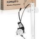 Front Driver Side Power Window Regulator with 2-Pin Motor Replacement for 07-17 Jeep Wrangler 2007 2008 2009 2010 2011 2012 2013 2014 2015 2016 2017, Wrangler JK 2018, Left, 748-912