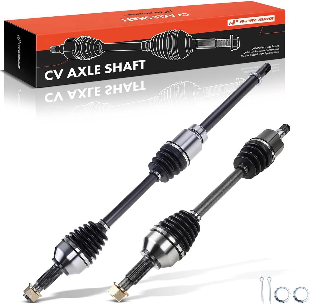 A-Premium Pair (2) Front CV Axle Shaft Assembly Compatible with Nissan Altima 2007-2013 2.5L Automatic CVT Trans, Rogue 2008-2013 FWD, Rogue Select 2014-2015 FWD, Driver and Passenger Side
