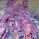 Purple Tutu Dress for Girls Mermaid Princess Birthday Party Dresses Sparkly Sequin Tulle Fairy Dress for Toddler Girls Kids Prom Sneaker Ball Gown Dance Graduation Dance Christmas Outfit 6T