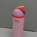 Owala FreeSip Insulated Stainless Steel Water Bottle with Straw for Sports and Travel, BPA-Free Sports Water Bottle, 24 oz, Pink, Angel Food Cake