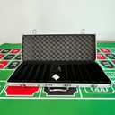 SEETOOOGAMES 500pcs Capacity Empty Aluminum Poker Chip Case Only