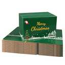 10x7x6 Inch Christmas Gift Boxes Medium 30 Pack, Green Mailing Shipping Boxes for Small Business, Corrugated Cardboard Boxes for Shipping Packaging Supplies