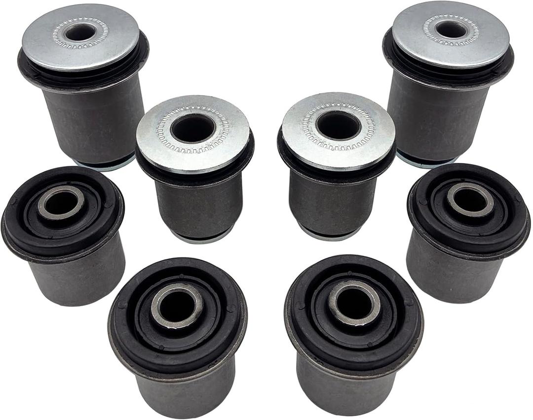 Cheriezing Front Upper & Lower Control Arm Bushing Kit Compatible with Select Lexus & Toyota Models 2003-2009 GX470 4Runner, 2007-2009 FJ Cruiser, 05-15 Tacoma (4WD, RWD Pre Runner Submodel) Set of 8