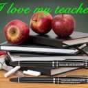 3 x Personalized Pens Teacher Appreciation Gifts for Men Women,Engraved Teachers'Gift Pen from Student,Preschool Teacher Appreciation Gifts (So much of me is made from)