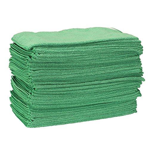 Cedar Creek Cleaning Products Classic Microfiber Cleaning Cloths, Green, 48 Count