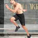 MAGCOMSEN Men's Workout Gym 9" Shorts Quick Dry Lightweight Summer Casual Athletic Hiking Shorts for Men with 3 Pockets (Black)