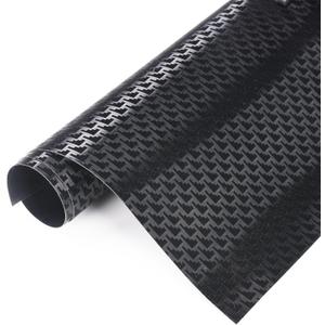 Black Aircraft Carbon Fiber Car Vinyl Wrap Matte Black Simulated 3D Textured Forged Carbon Fiber Satin Finish Car Body Film for Vehicle Interior Exterior Decoration, 59.84" x 19.68"