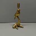 Candlestick Holder Indoor Home Decor - Resin Vintage Candle Holder Gold Bird Decorations Holiday Wedding Tabletop Centerpiece Candle Sticks Holder Decor 5.5 * 5 * 11.25 Inch Braxio