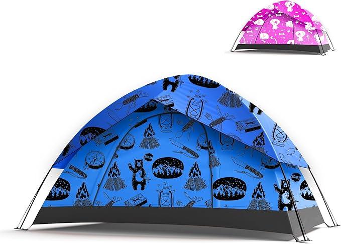 1/2/3/4 Person Dome Tents for Camping, Lightweight Portable Backpacking Tent,Lightweight Portable,Waterproof Windproof Sundome Tent,t,Easy to Set Up,Family,Backpacking (Blue)