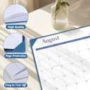 Gannyfer Desk Calendar 2026-2027 with Desktop Mat, Simplified Large 22" x 17" Desktop Pad Calendar, 18 Month Desk Calendar 2026, Use Now to Jun 2027, Office Supplies Perfect for Home School and Office - Blue