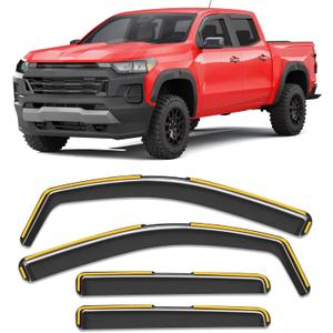 Window Visors Rain Guards for Chevy Colorado/GMC Canyon 2023-2026 Crew Cab