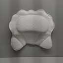 Bath Pillows for Tub, Ergonomic Bathtub Pillow for Head, Neck & Back Support, Soft Spa Cushion Washable with 4D Mesh & Non-Slip Suction Cups, Relaxing Hot Tub Accessories & Spa Gifts for Women and Men