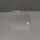 Acrylic Scalloped Tray with Magnetic Mat ï¼Œ Clear Rectangular and Includes Anti-Slip Padsï¼Œ(8 * 8 * 2")