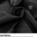 Surmente 10 Pack Black Tablecloth 90 x 132-inch Rectangular Polyester Table Cloth for Weddings, Banquets, or Restaurants