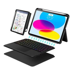 Keyboard Case for iPad 11th (A16) & 10th Generation，Ultra-Light Magnetic Detachable Keyboard with Multi-Touch Trackpad - Backlit Keys,Adjustable Stand Case for iPad 11 inch 2025&10th Gen 10.9 inch