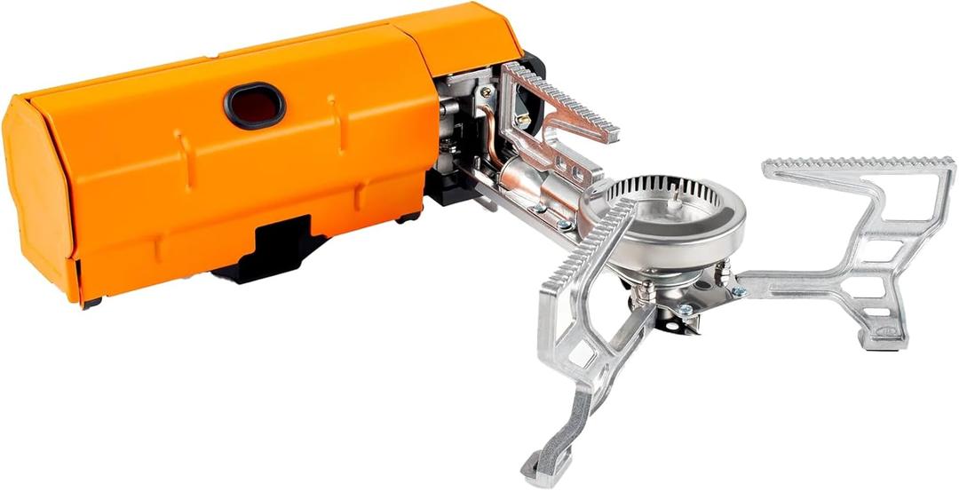 GSI Outdoors Selkirk 270 Butane Stove  Lightweight, Compact Camping Stove with High-Output Burner, Wind Guard, and Piezo Ignition for Outdoor Cooking