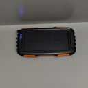 Power-Bank-Solar-Charger - 42800mAh Portable Charger,Solar Power Bank,External Battery Pack 5V3.1A Qc 3.0 Fast Charger Built-in Super Bright Flashlight (Orange)