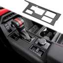 INTGET Gear Shift Panel Cover for 2022 2023 2024 2025 Toyota Tundra Accessories Carbon Fiber Center Console Gear Frame Cover for Toyota Sequoia Accessories 2025 (Gear Shift Panel)