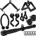 LAT Pulldown Attachments, Cable Machine Attachment Gym Accessories, Cable Attachments for Gym, Home Gym Accessories (7PCS)