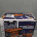 Kids Tool Bench-Zealous 79pcs Transformable Set, Toddler Workbench Toy with Electric Drill, Pretend Construction Playset for Boys Girls Age 3+, Orange & Black, HB3222-3